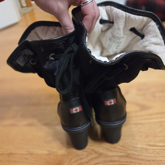 Pajar Black Heeled Boots - Picture 3 of 6